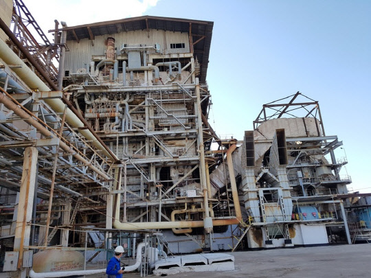 SK건설이 우주베키스탄에서 수주한 무바렉 발전소 전경. <SK건설 제공>